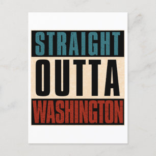 Carte Postale Straight Outta Washington District de Columbia DC