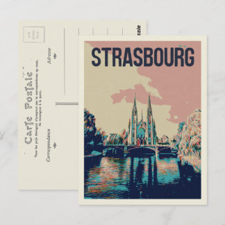 Carte Postale Strasbourg Eglise St Paul Illustration France