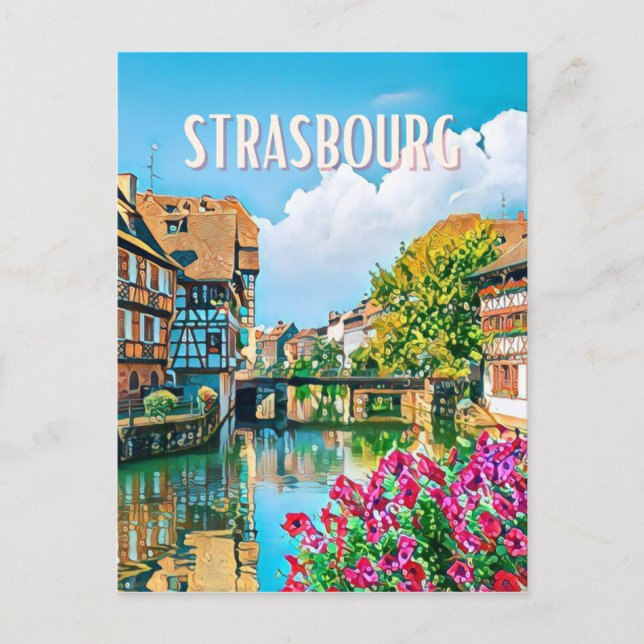 Carte Postale Strasbourg Photo Vintage  (Devant)