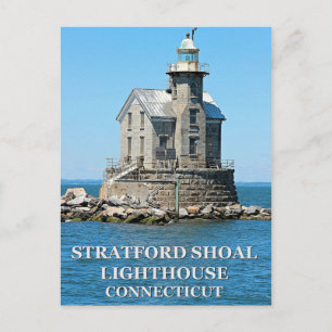 Carte Postale Stratford Shoal Lighthouse, Connecticut Postcard