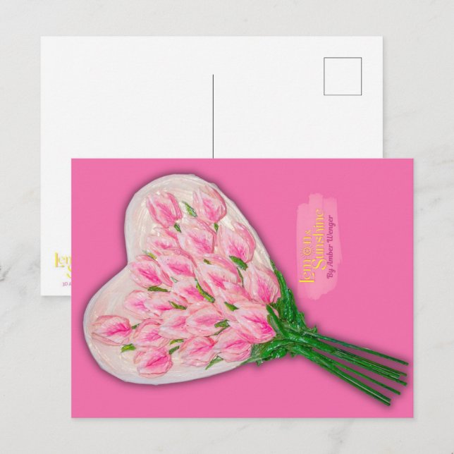 Carte Postale "Strawberry Ice Cream"  (Devant / Derrière)