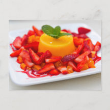 STRAWBERRY ORANGE DESSERT POSTCROSSING
