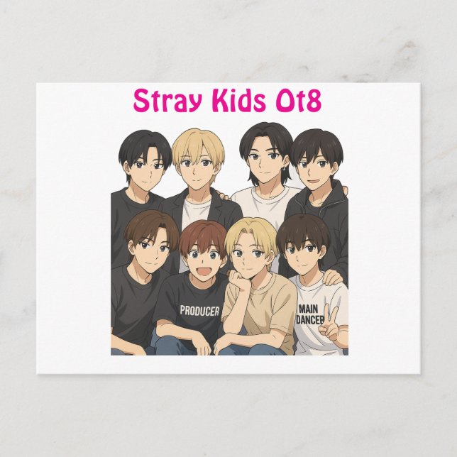 Carte Postale Stray Kids Anime Graphic (Devant)