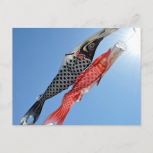 Carte Postale Streamers Carp (Koinobori) : Tokyo, Japon