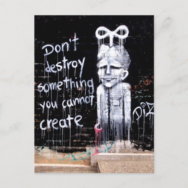 Carte Postale street ART (Devant)