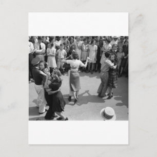 Carte Postale Street Dance, Crowley, Louisiane, années 1930