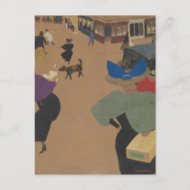 Carte Postale Street scene à Paris (Devant)