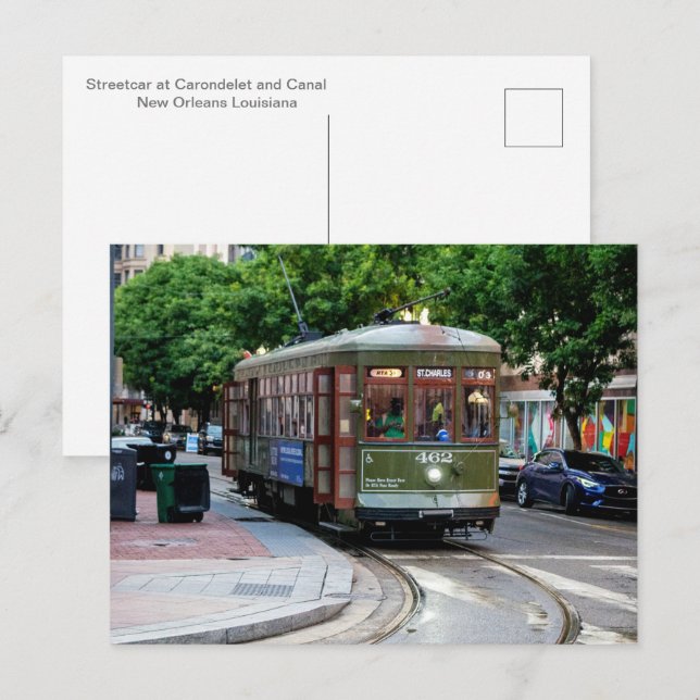 Carte postale Streetcar (Devant / Derrière)