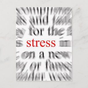 Carte Postale Stress