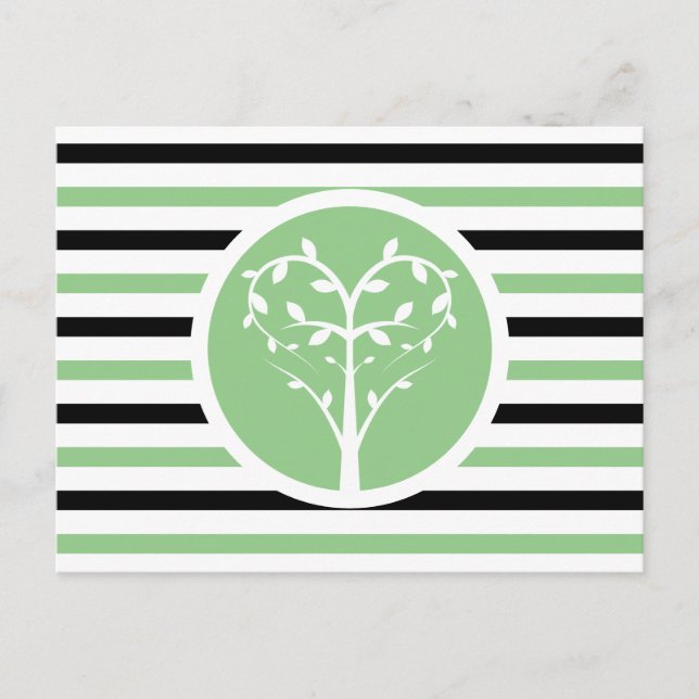 Carte Postale Stried Chic Heart Tree (Devant)