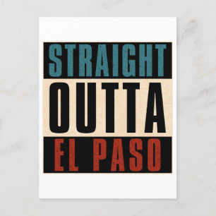 Carte Postale Stright Outta El Paso Texas TX USA