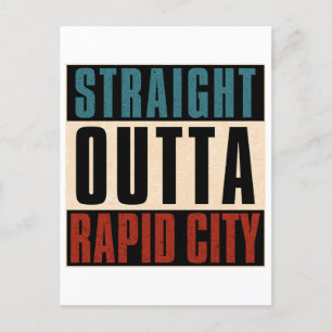 Carte Postale Stright Outta Rapid City South Dakota SD