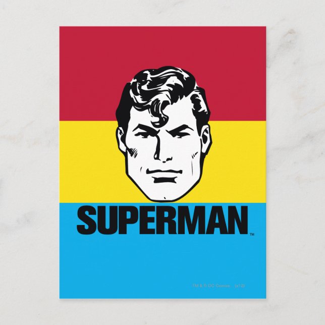 Carte Postale Stripe Boy - Superman (Devant)