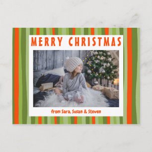 Carte Postale Stripes colorées Minimaliste sur mesure