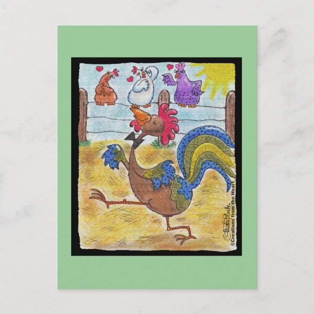 Carte Postale Strut de coq (Devant)