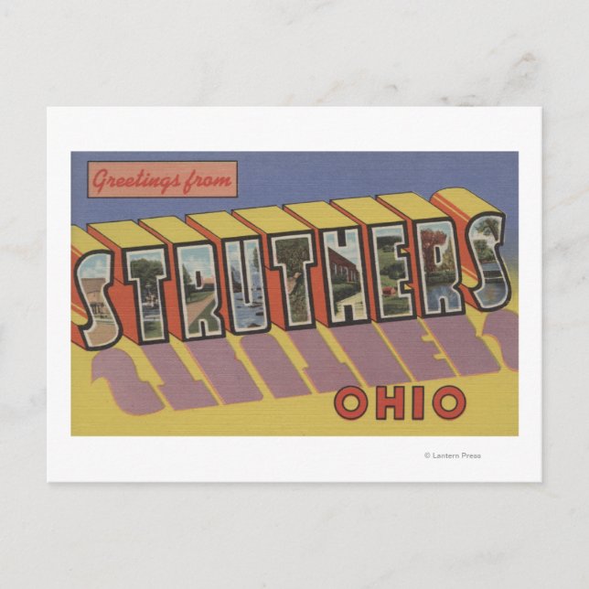 Carte Postale Struthers, Ohio - Scènes de grandes lettres (Devant)