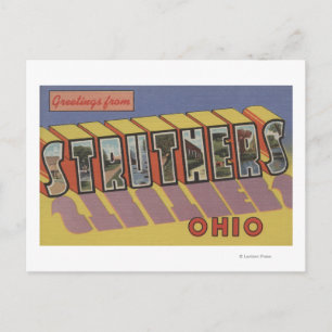 Carte Postale Struthers, Ohio - Scènes de grandes lettres