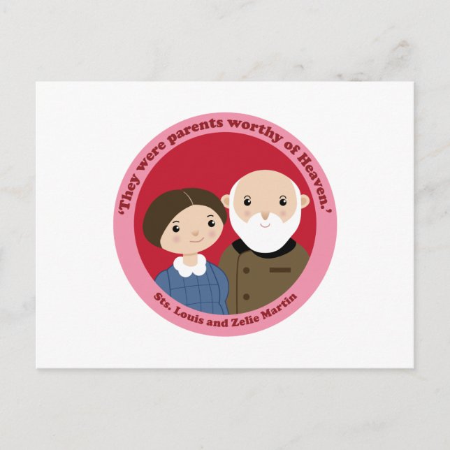 Carte Postale Sts. Louis et Zelie Martin (Devant)
