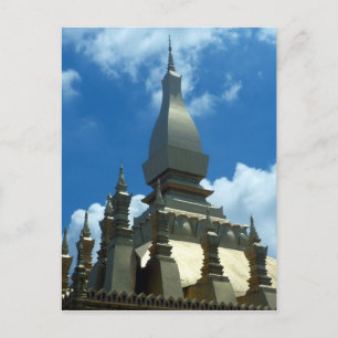 Carte Postale stupa doré lao