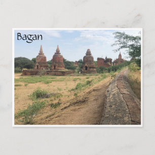Carte Postale stupas anciens bagan
