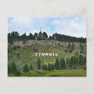 Carte Postale Sturgis Hillside Sign, Dakota du Sud
