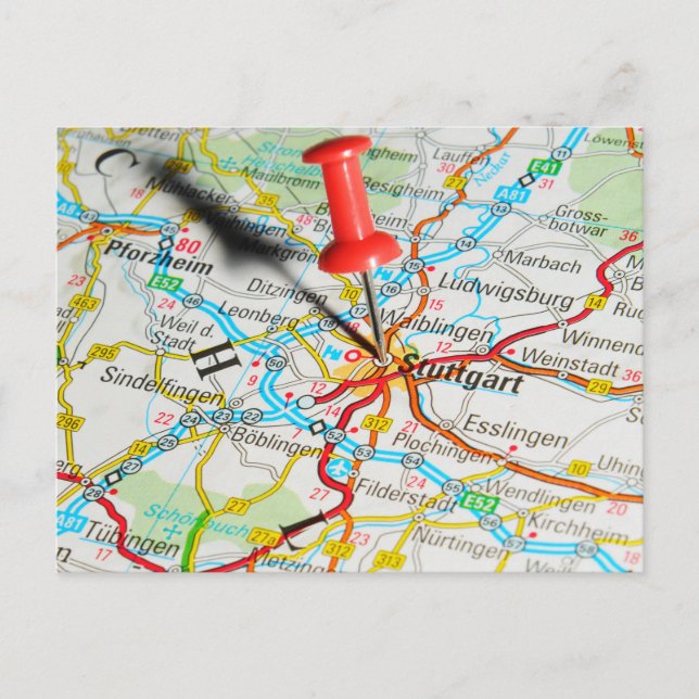 Carte Postale Stuttgart, Allemagne (Devant)