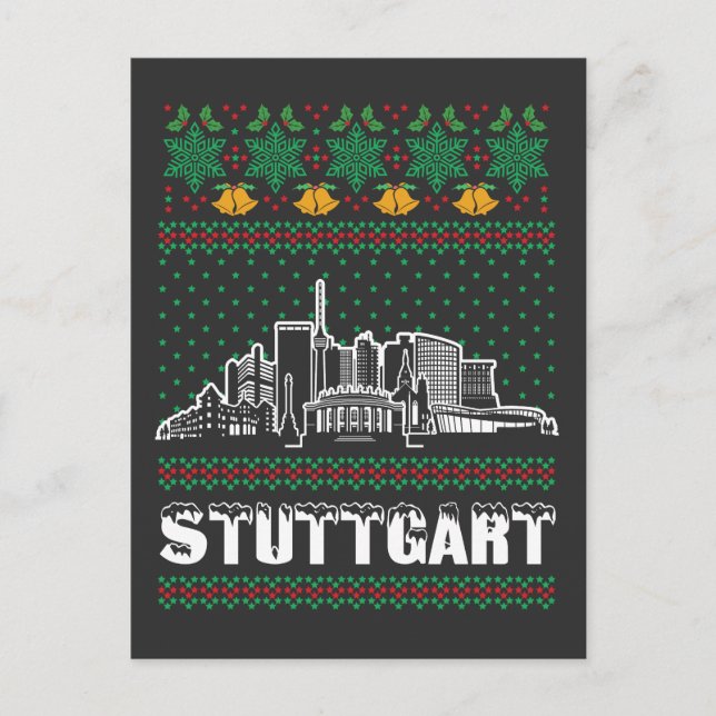 Carte Postale Stuttgart Allemagne Vilain Noël (Devant)