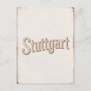 Carte Postale Stuttgart Vintage