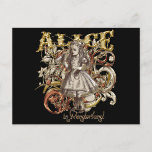Carte Postale Style Alice Carnivale (Version Or)