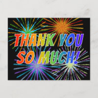 Style Arc-en-ciel "MERCI BEAUCOUP!", Fireworks Reg