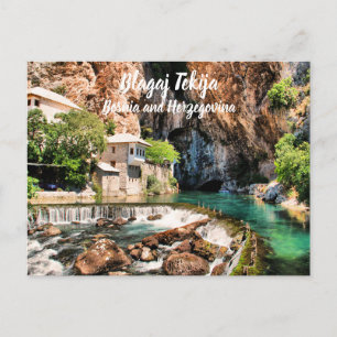 Carte Postale Style de Blagaj Tekija Dervish Bosnie-Herzégovine