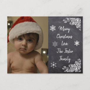 Carte Postale Style de tableau de bord de Noël personnalisé