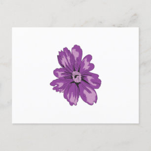 Carte Postale Style Fille, Aubergine Légère, Cèdre Blanchi