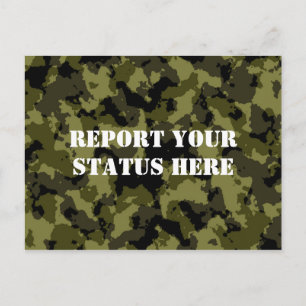 Carte Postale Style militaire camouflage