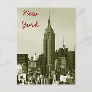 Carte postale style rétro de New York