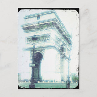 Carte Postale Style vintage Paris Post Card, L'Arc de Triomphe