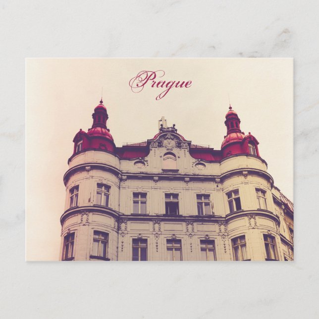 Carte Postale Style Vintage Prague (Devant)