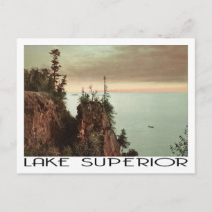 Carte Postale Style Vintage voyage du lac Supérieur