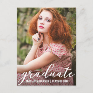 Carte Postale Stylish Graduation Party Invitation