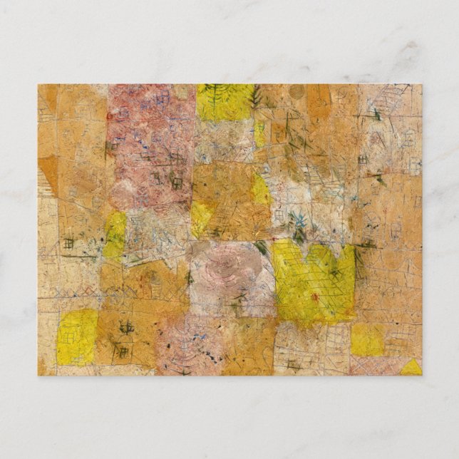 Carte Postale Suburban Idyll, 1926 par Paul Klee (Devant)