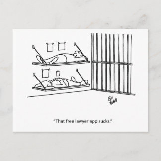 Carte postale Succès de l'application d'avocat gra