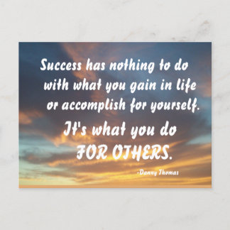 CARTE POSTALE SUCCESS-DANNY THOMAS