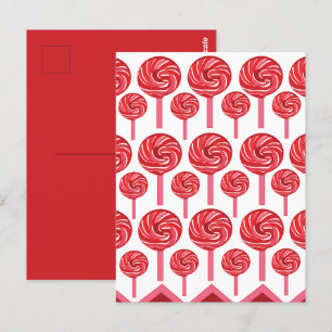 Carte Postale Sucette Sucrée Bonbon Sucette Fête