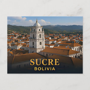 Carte Postale ✈️ Sucre Bolivie Voyage Cadeau 🌎