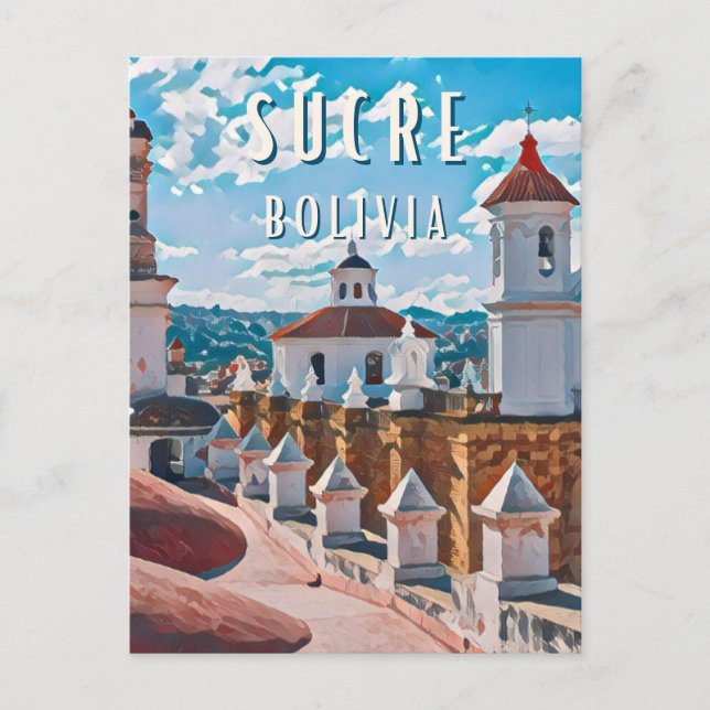 Carte Postale Sucre : Capitale culturelle de la Bolivie (Devant)
