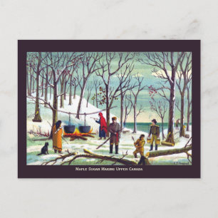 Carte Postale Sucre de sirop d'érable du Haut-Canada