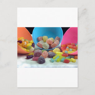 Carte Postale Sucres et bonbons