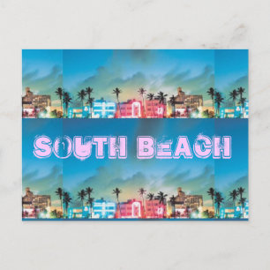 Carte Postale SUD BEACH, Floride