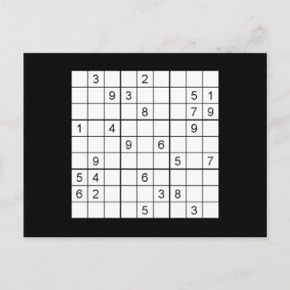 Carte postale Sudoku