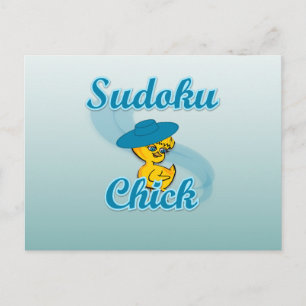Carte Postale Sudoku Chick #3